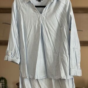 Zac & Rachel Light Blue Striped Shirt